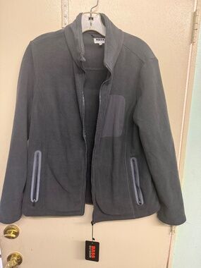 Bass Outdoor Charcoal Grey Fleece Zip-Down Sweater – NWT